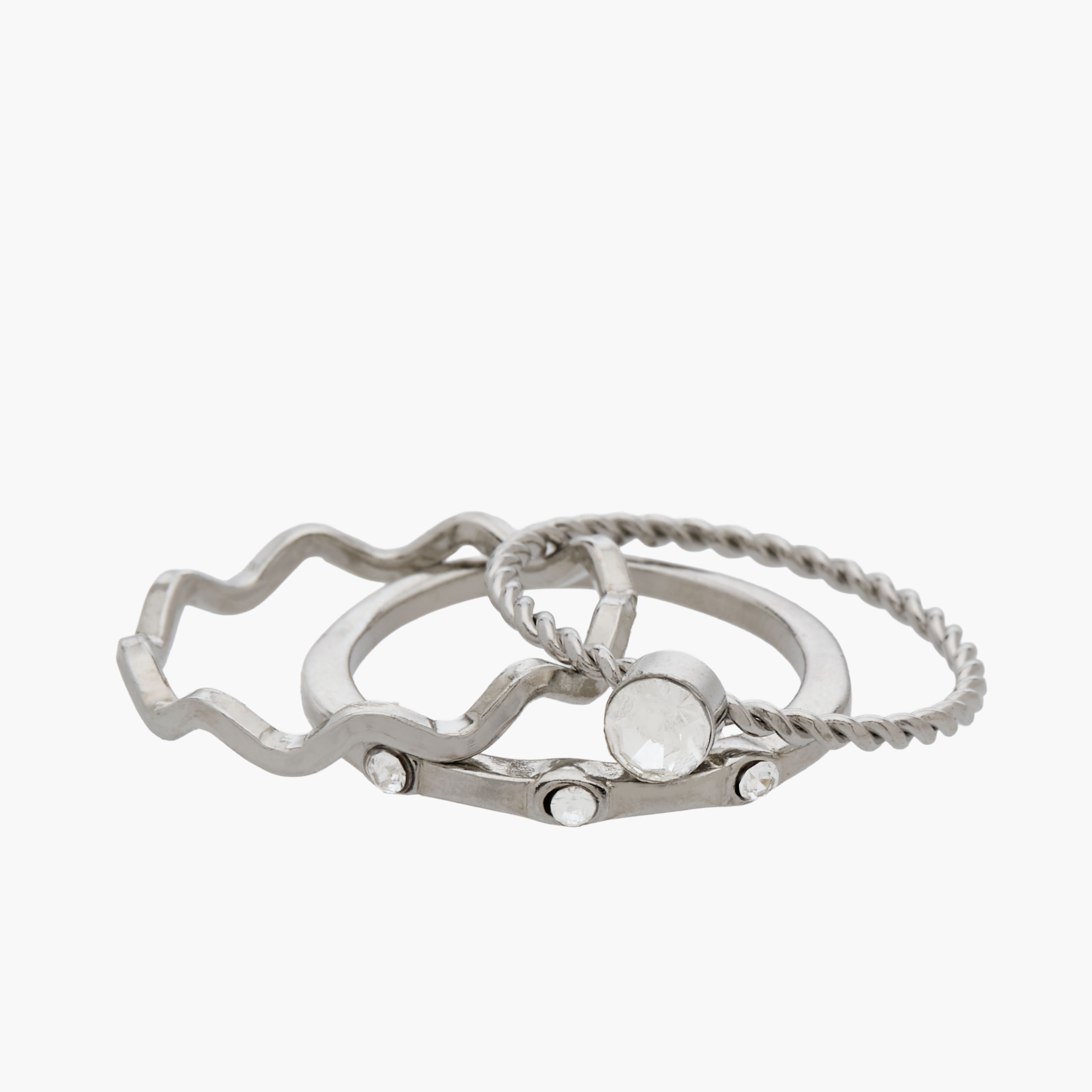 Pack of 10 Assorted Metal Ring