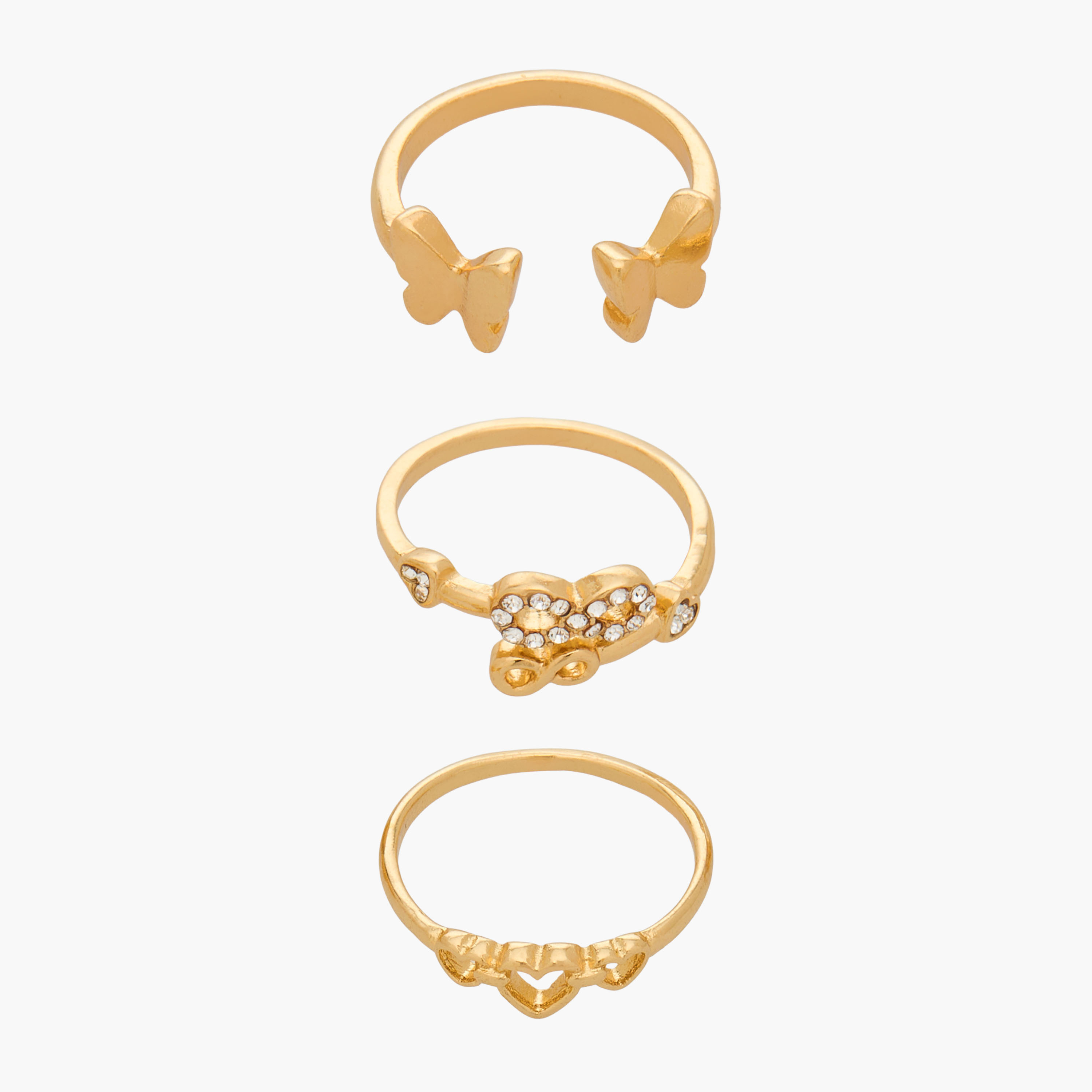 3-Pc Ring Sets Gold