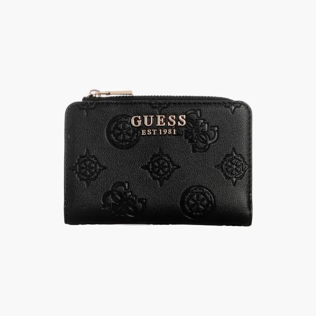 محفظة Guess Laurel II Monogram بسحاب إغلاق