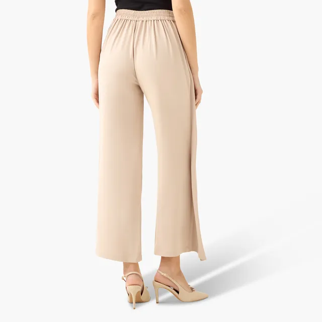 Straight Fit Cropped Wrap Pants – image 4