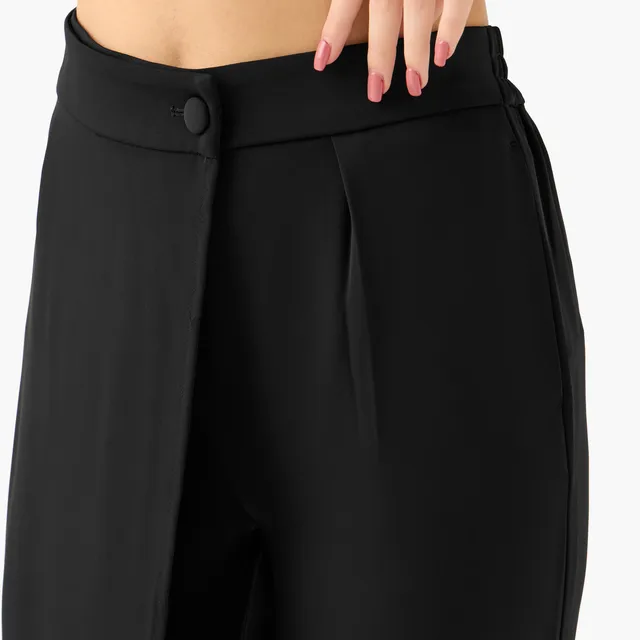 Straight Fit Cropped Wrap Pants – image 5