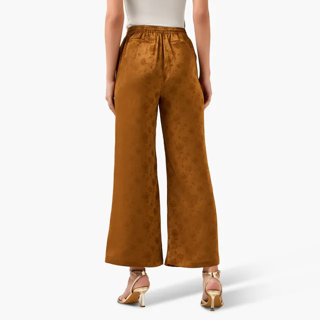 Textured Jacquard Wide Leg Pants – image 4