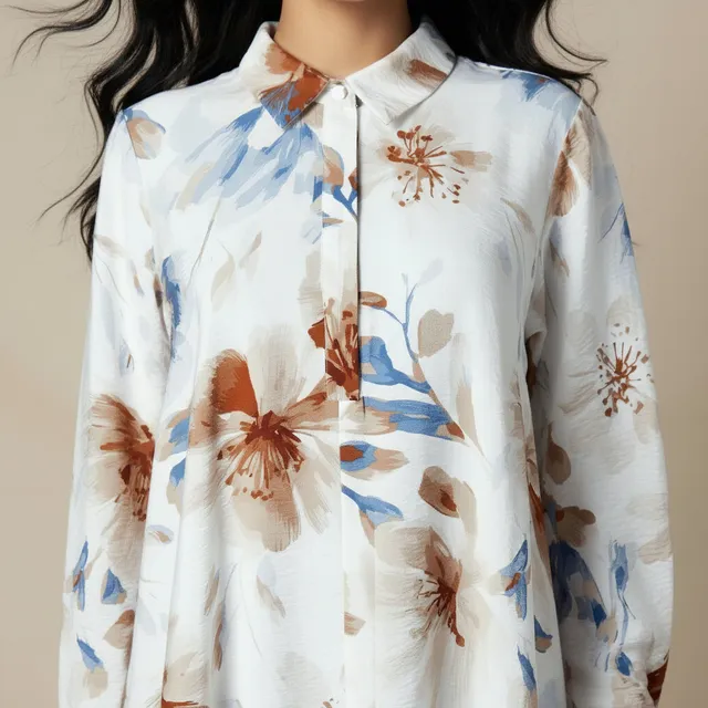 Iconic Trapeze Maxi Dress with Floral Print – image 4