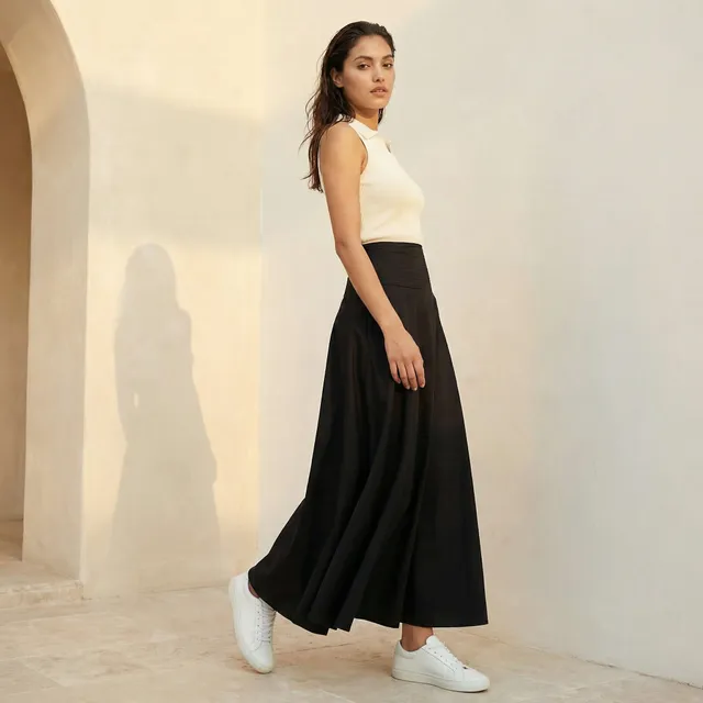 Maxi Cotton A-line Skirt – image 2
