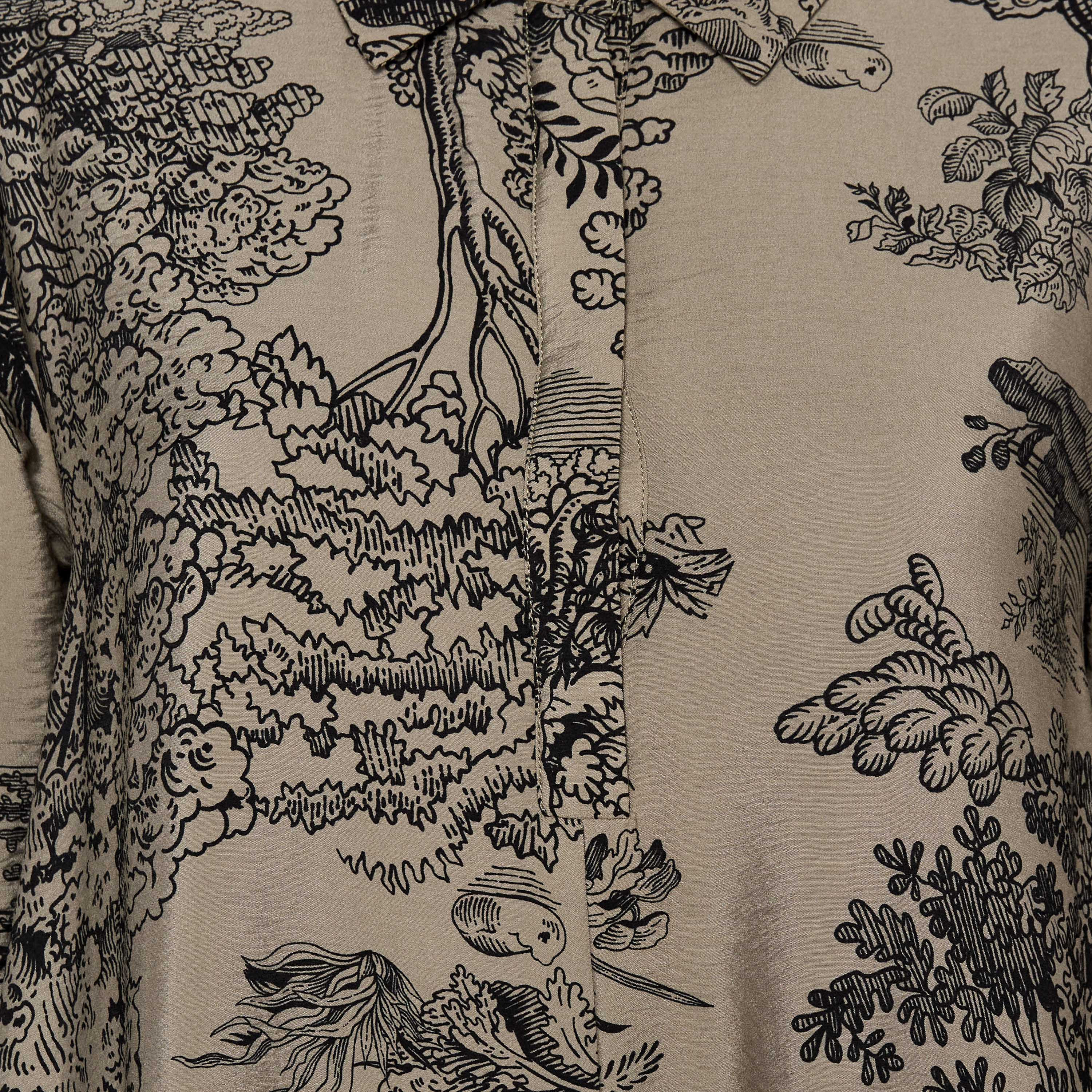 Splash Iconic Printed A-line Dress with Concealed Placket