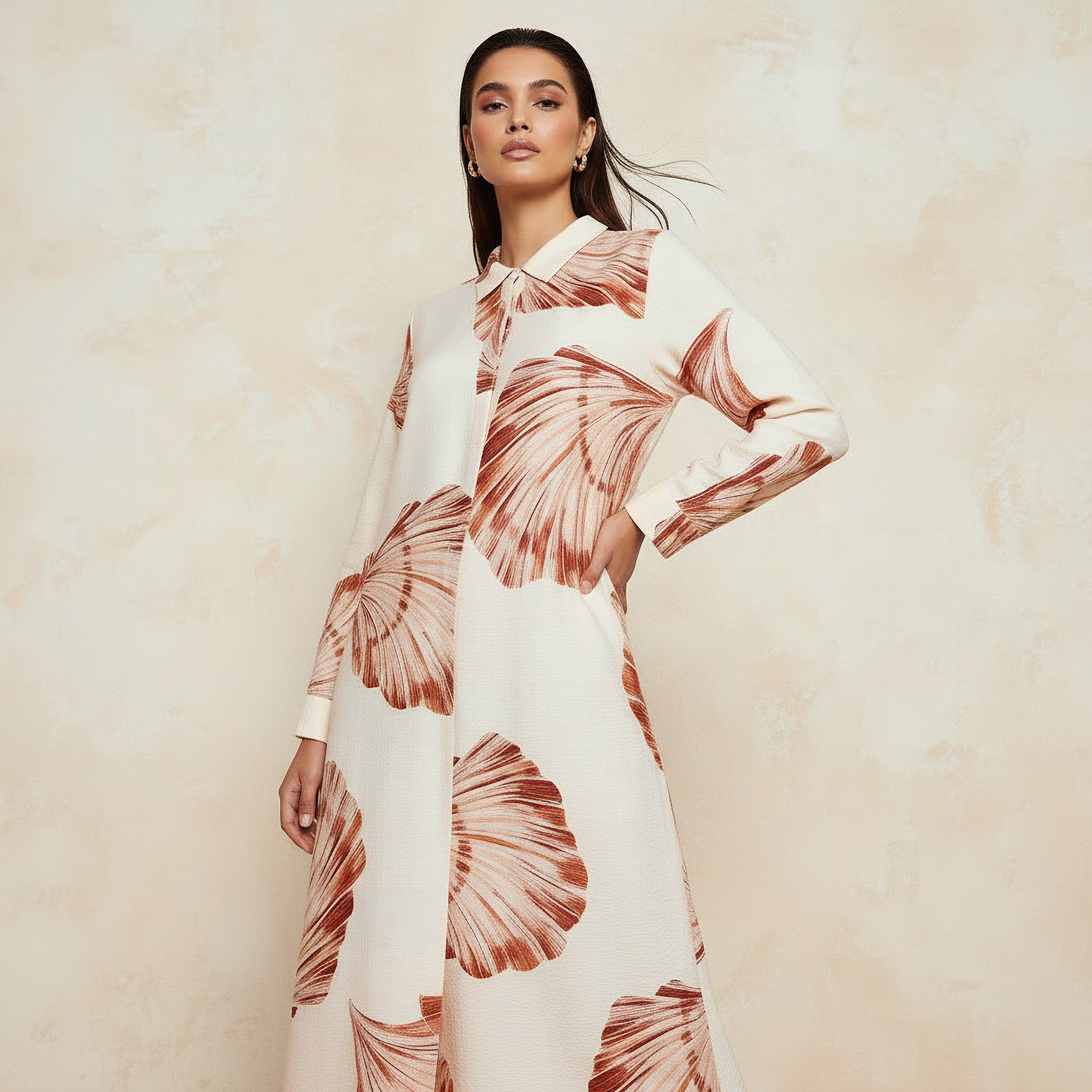Splash Iconic Printed A-line Dress with Concealed Placket