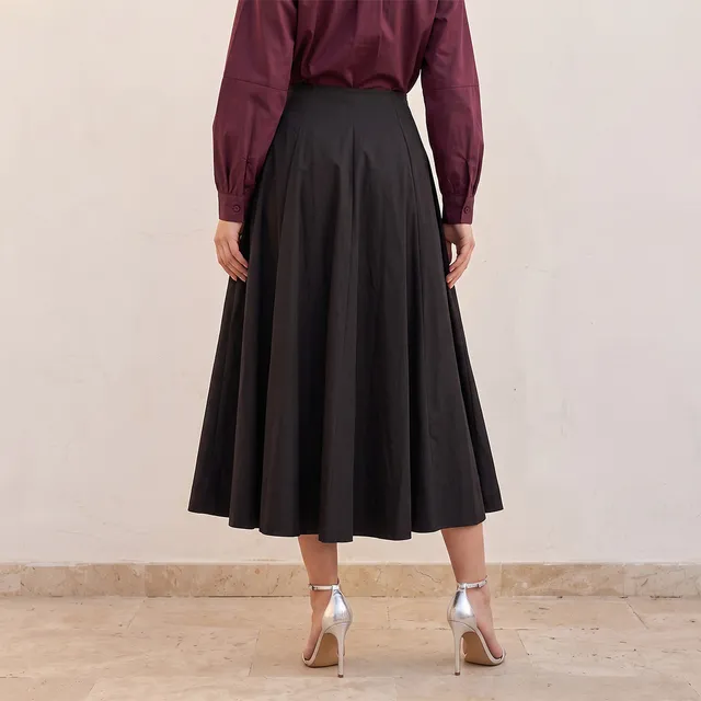 Splash Iconic Midi Length Cotton Panelled Skirt – image 4