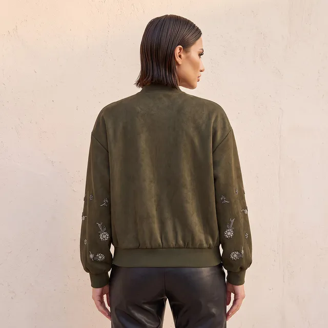 Splash Iconic Bomber Jacket with Embellishment – image 4
