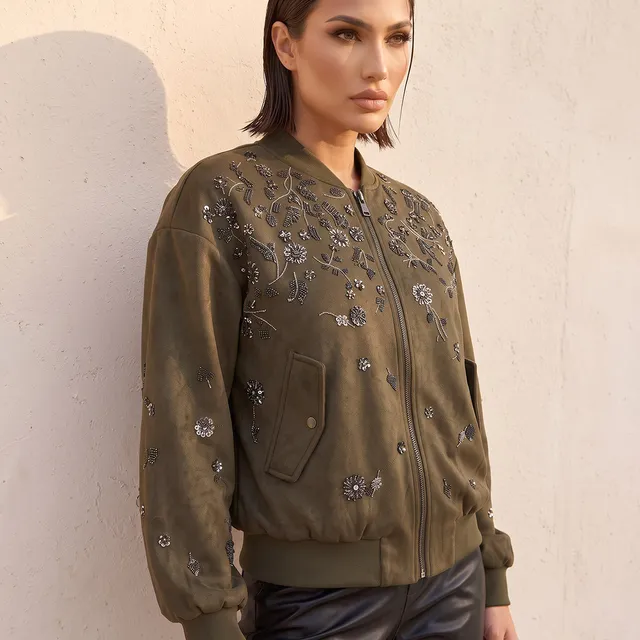 Splash Iconic Bomber Jacket with Embellishment – image 5