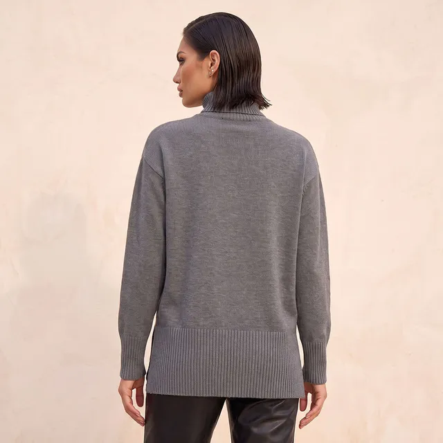Splash Iconic Textured High Neck Sweater – image 4