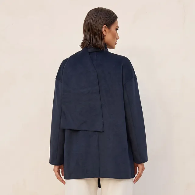 Splash Iconic Felt Jacket with Draped Neck – image 4