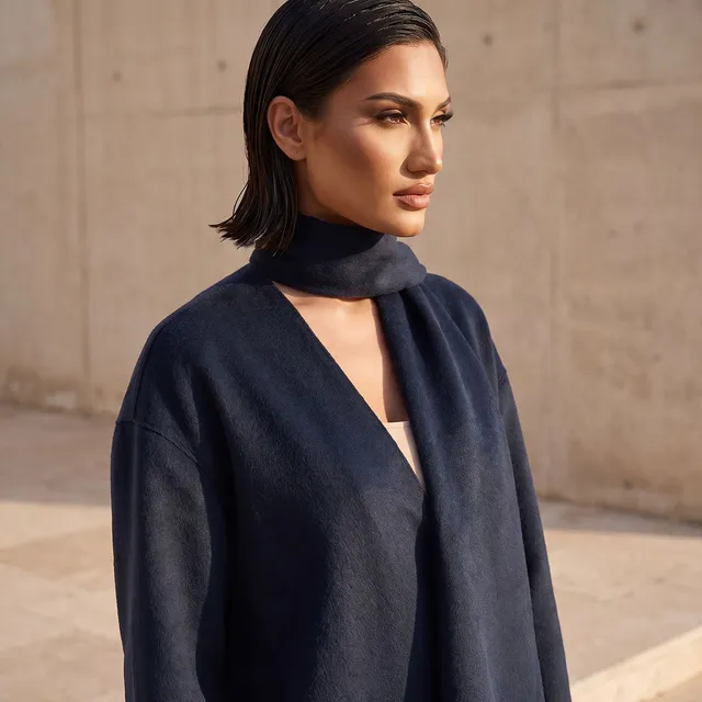 Splash Iconic Felt Jacket with Draped Neck – image 5