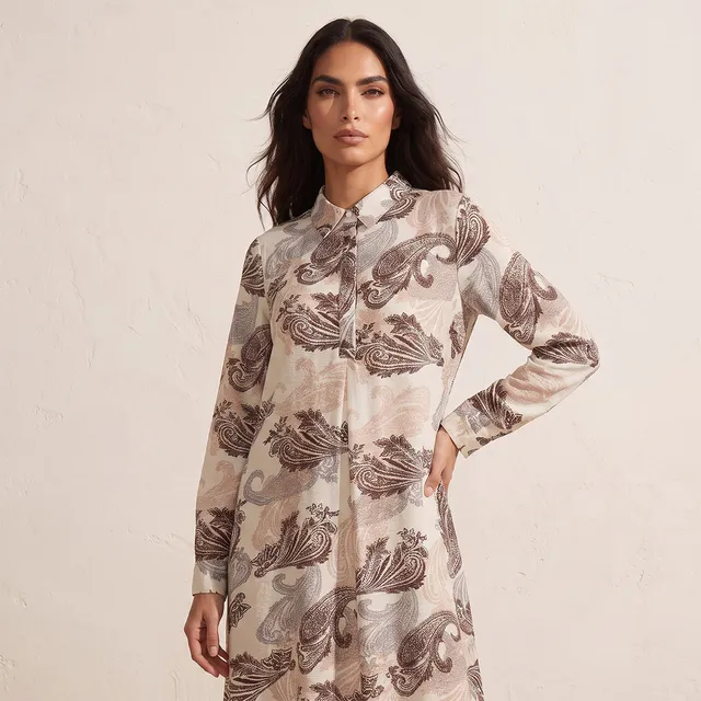 Splash Iconic Paisley Print Trapeze Maxi Dress – image 5