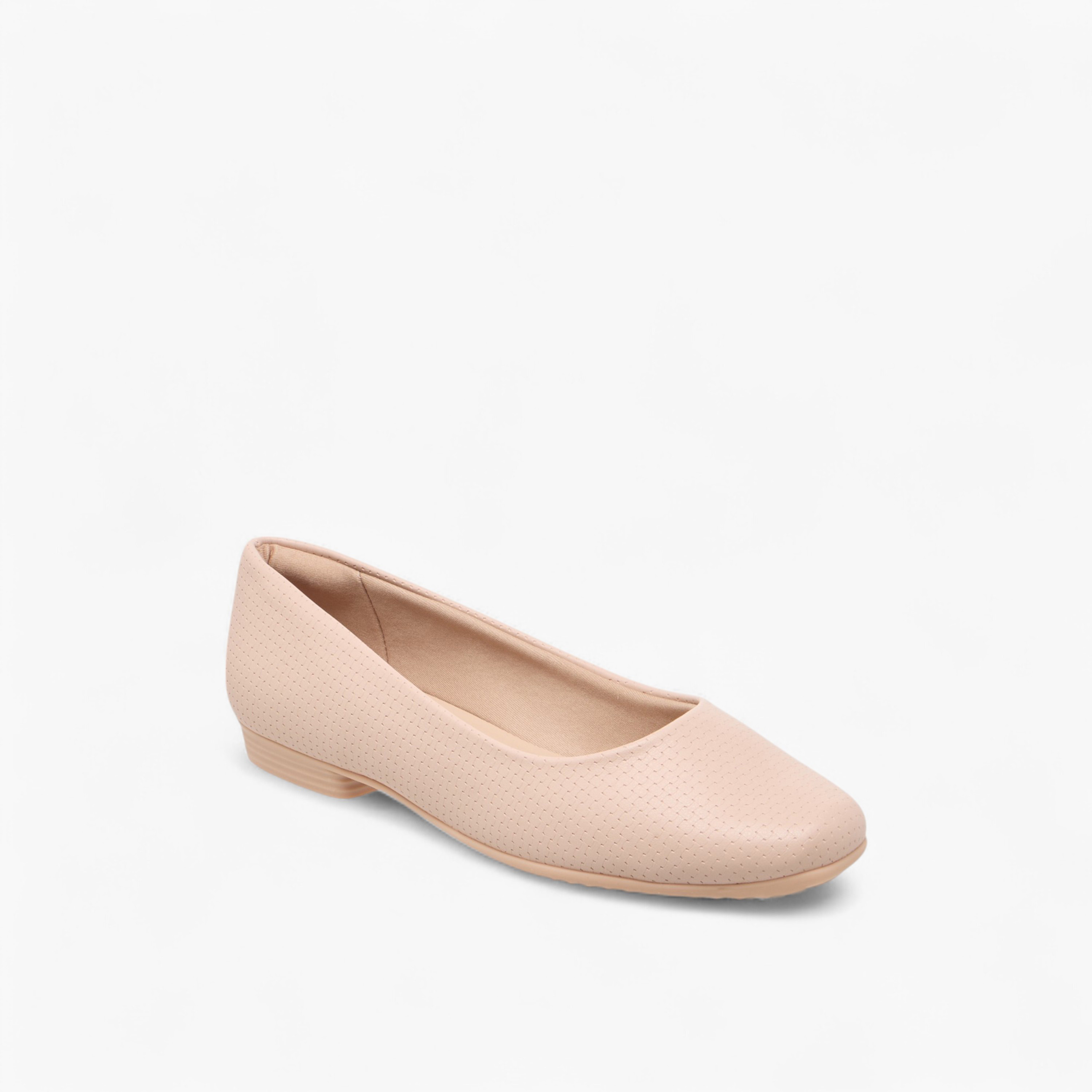 Piccadilly Textured Slip-On Ballerina Shoes