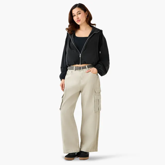 Lee Cooper Cropped Veronica Jacket with Hood – image 2
