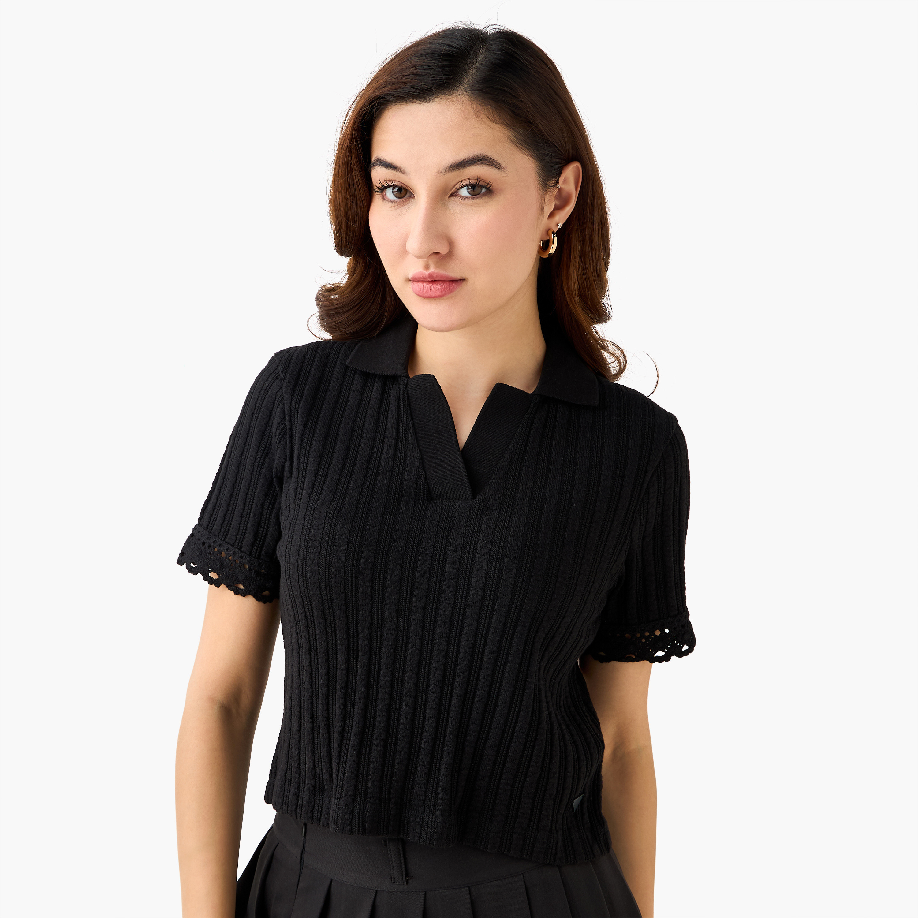 Lee Cooper Regular Fit Textured T-shirt