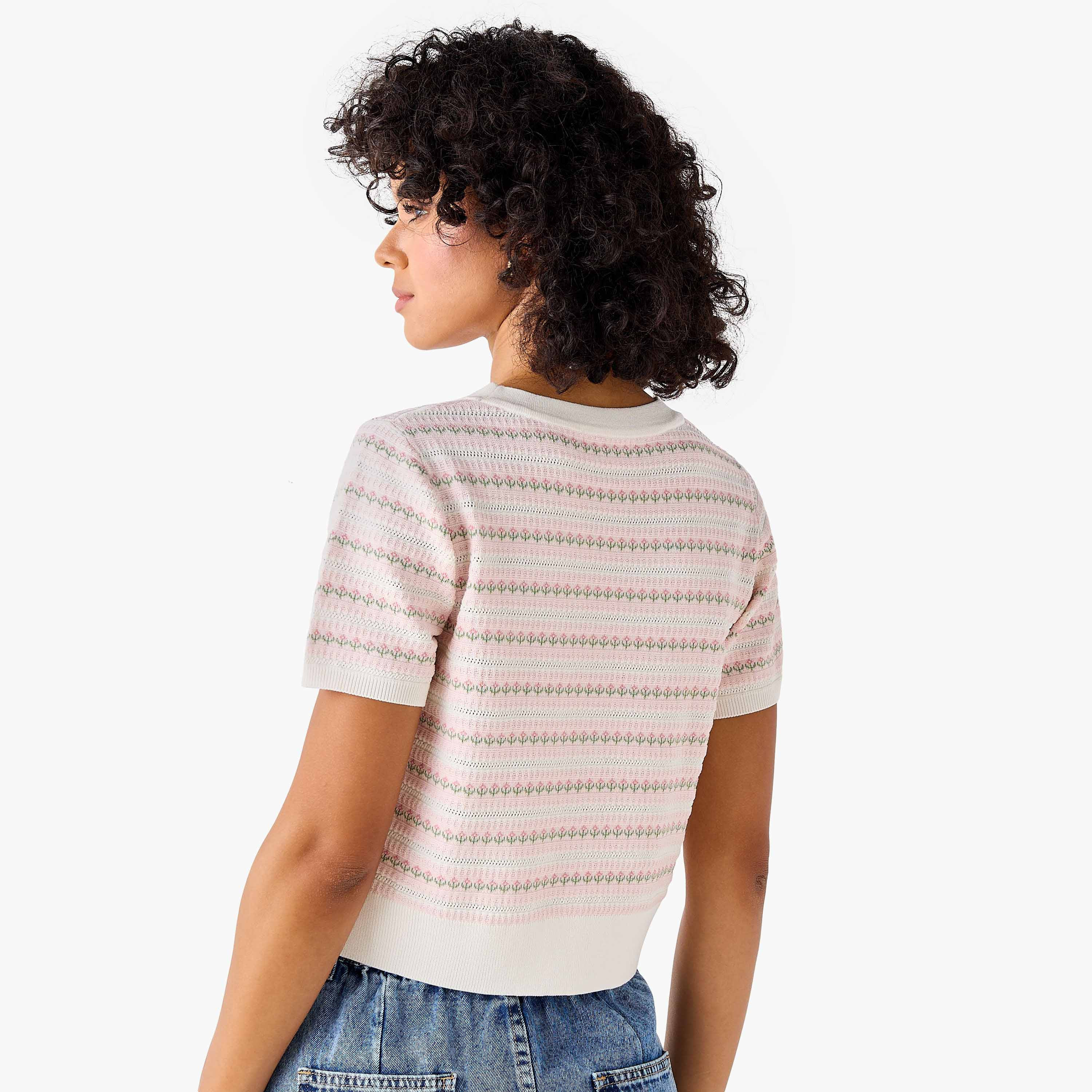 Lee Cooper Regular Fit Cardigan with Stripes