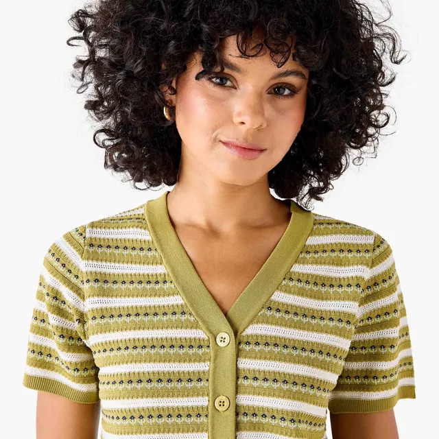 Lee Cooper Regular Fit Cardigan with Stripes – image 4
