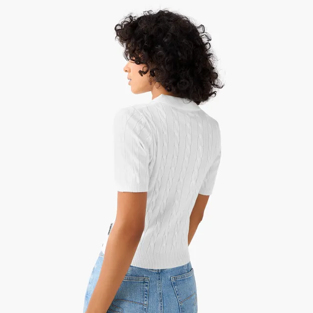 Lee Cooper Regular Fit Cable Knit Polo T-shirt – image 3