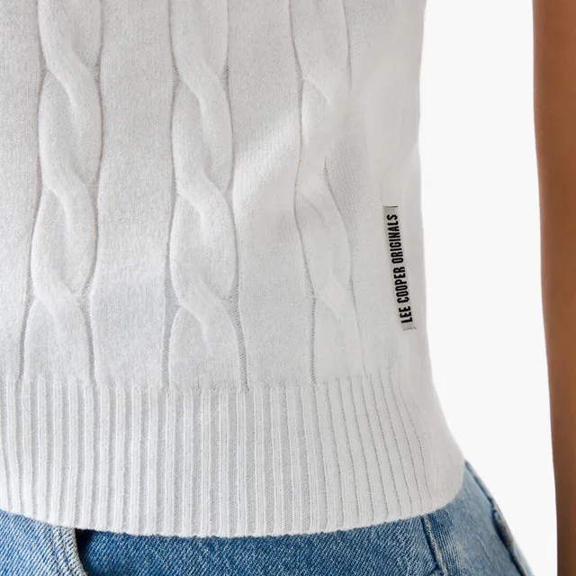 Lee Cooper Regular Fit Cable Knit Polo T-shirt – image 4