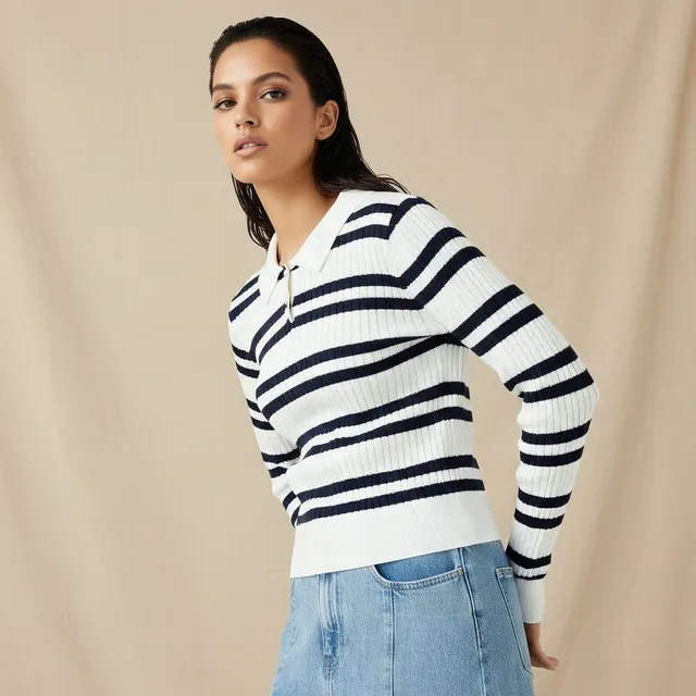 Lee Cooper Regular Fit Striped Polo T-shirt