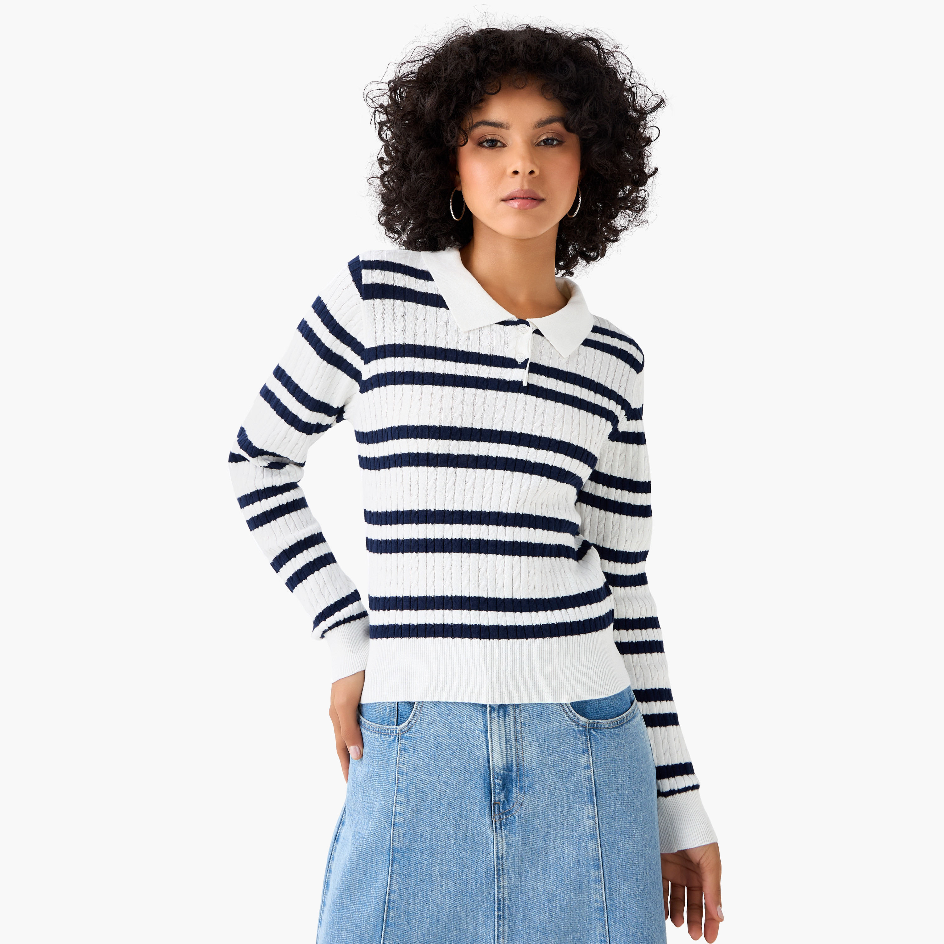 Lee Cooper Regular Fit Polo T-shirt with Stripes