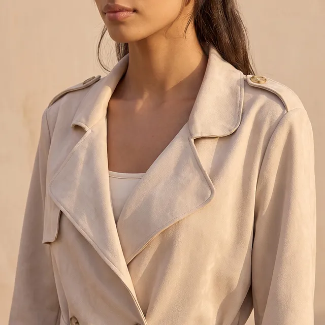 Lee Cooper Suede Trench Jacket with Belt – image 5