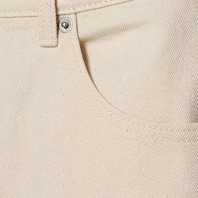 Barrel Fit Denim Jeans Ecru – image 2