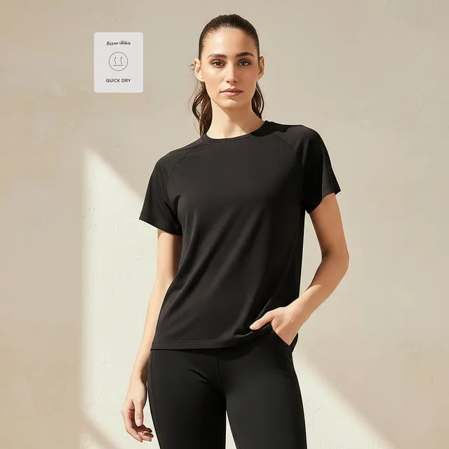 Women's 4-Way Stretch Jacquard T-shirt – image 4