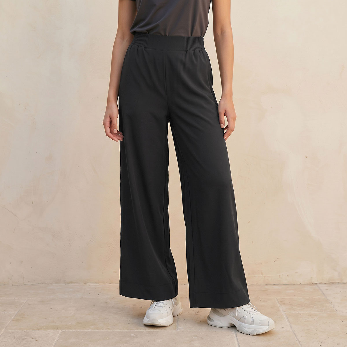 Soft Touch 2-Way Stretch Wide Leg Track Pants