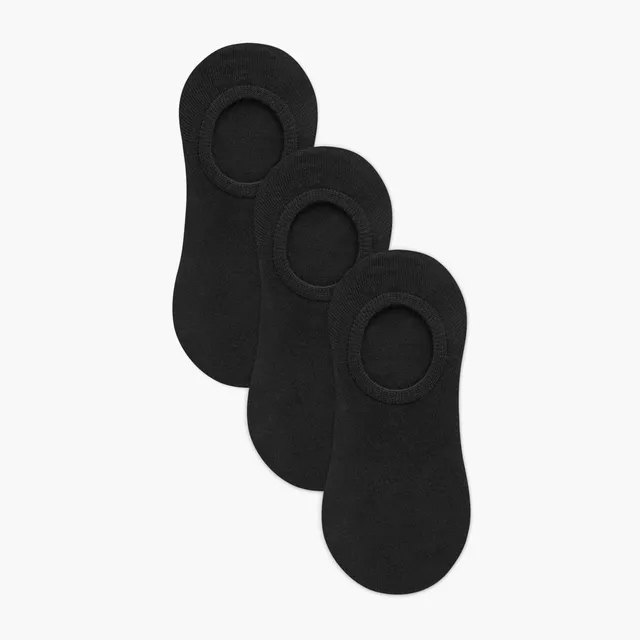 جوارب مضلعة غير مرئية بحماية من البكتيريا - طقم من 3 أزواج