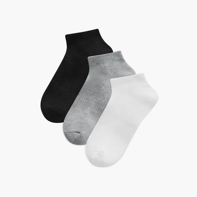 Set of 3 - Ribbed Ankle Length Socks