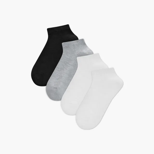 Set of 5 - Ribbed Ankle Length Socks with Antibacterial Protection