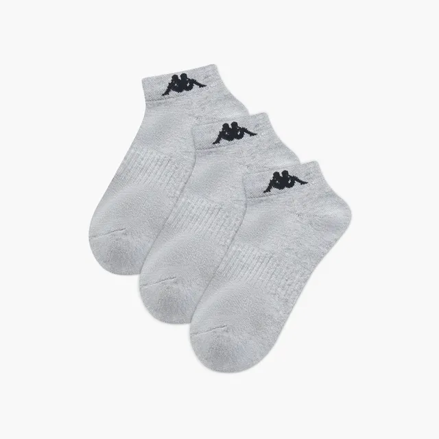 Set of 3 - Kappa Logo Print Ankle Length Socks with Antibacterial Protection