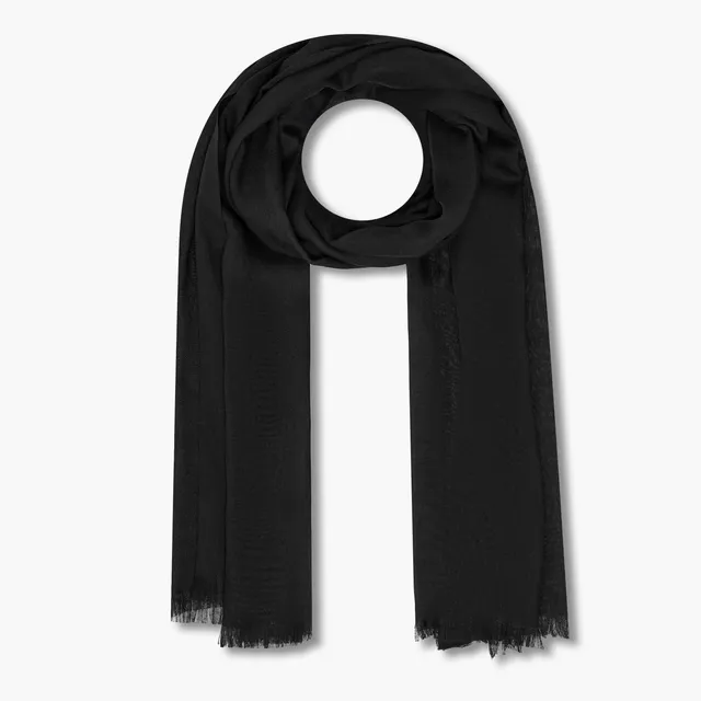 Scarf with Fringe Detail
