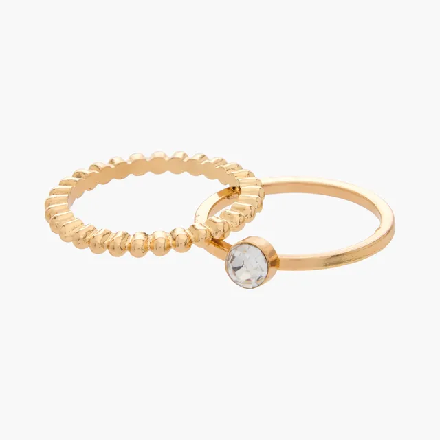 10-piece Assorted Metallic Ring Set – image 3