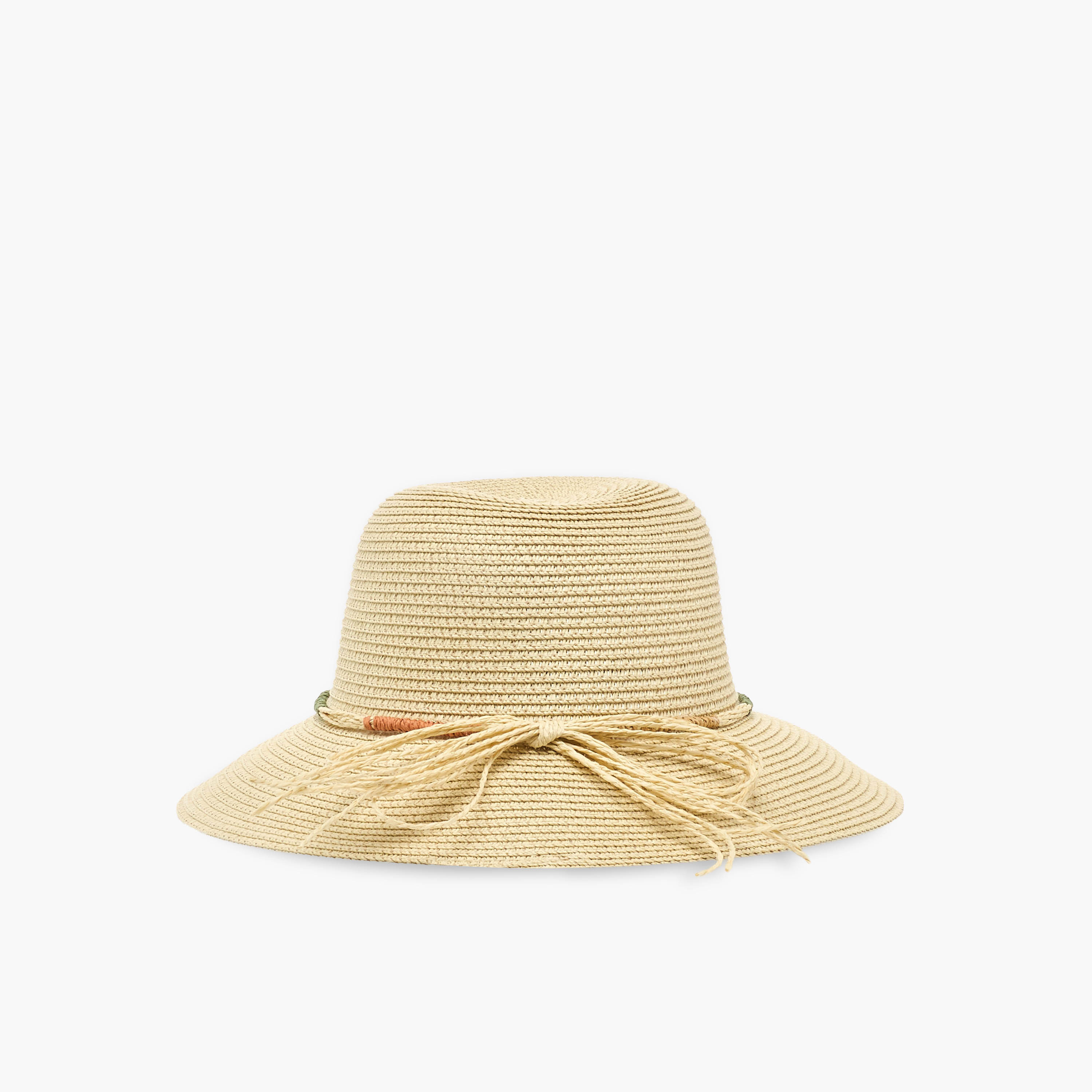 Textured Hat with Bow