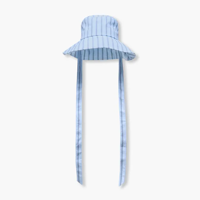 Tie-Up Striped Hat