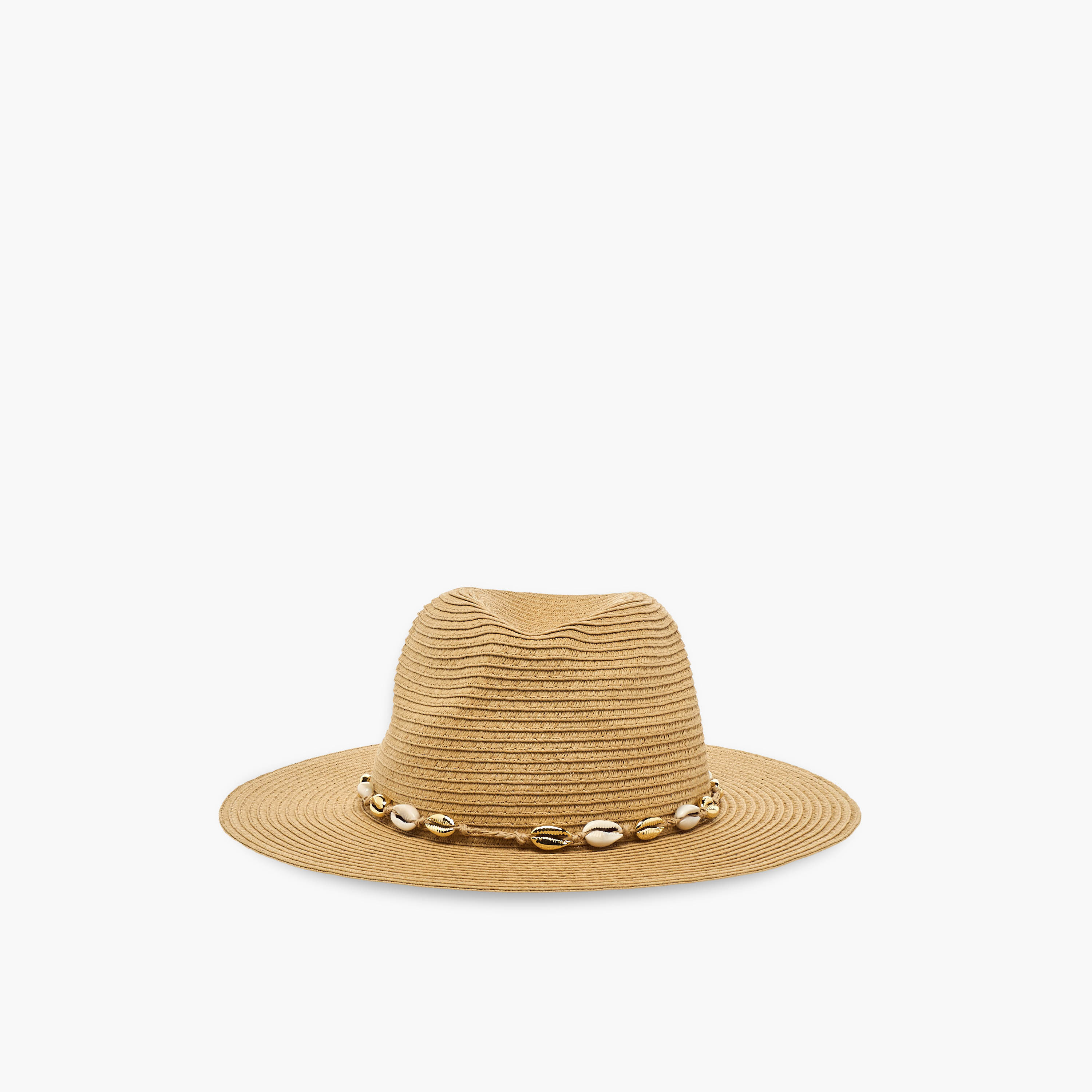 Shell Accent Straw Hat