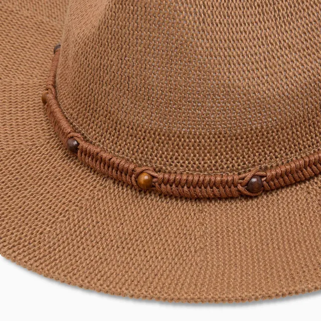 Beaded Straw Fedora Hat – image 6
