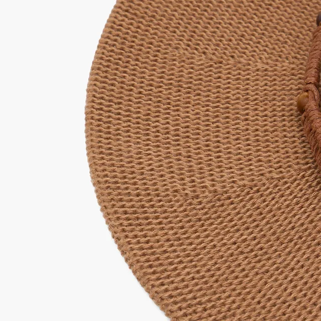 Beaded Straw Fedora Hat – image 7