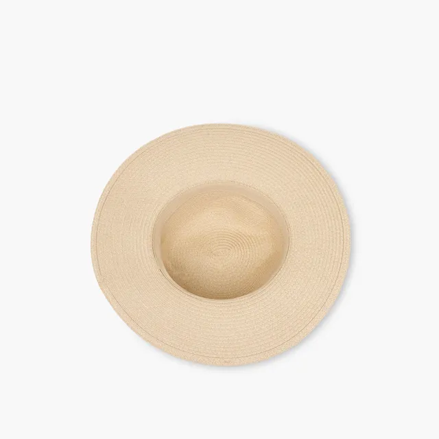 Straw Fedora Hat with Belt – image 7