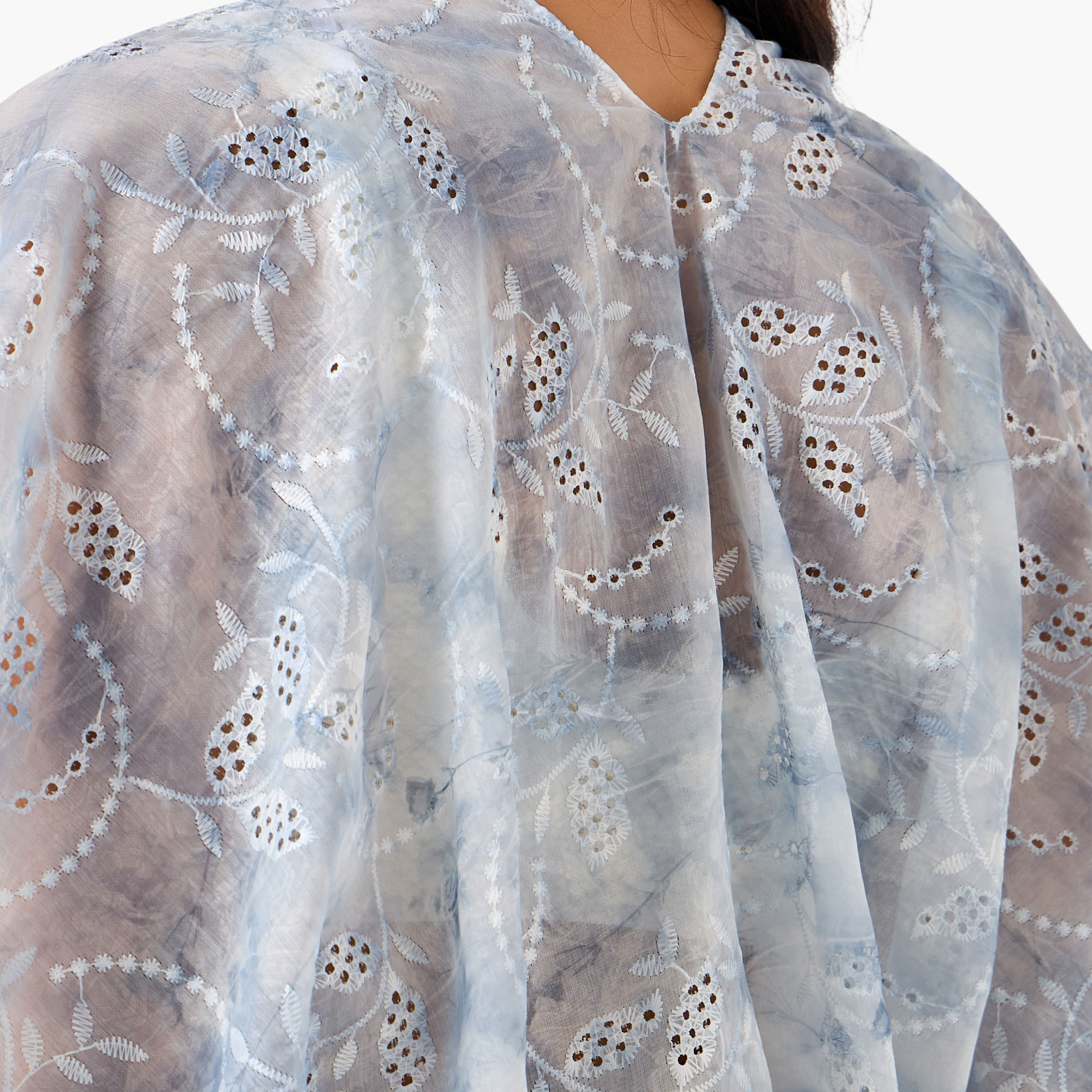 Women Floral Embroidered Cover-Up