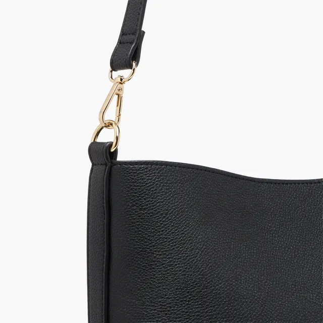 Textured Bucket Bag with Twist Lock Closure – image 6