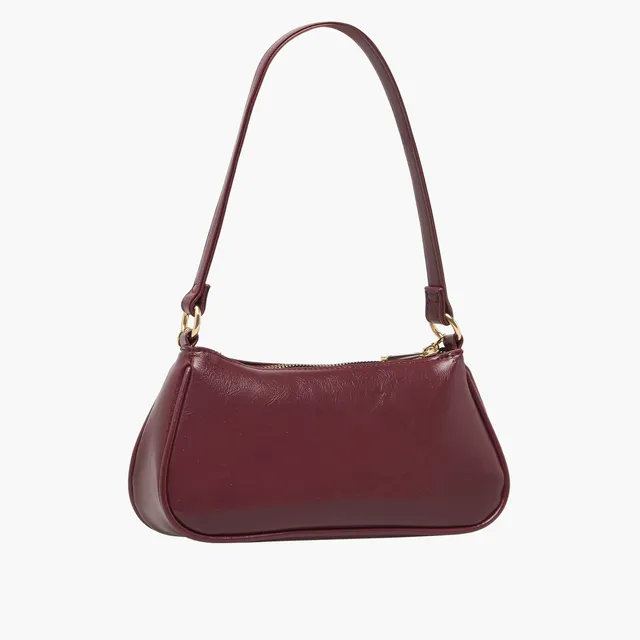 Chain Detail Shoulder Bag with Zip Closure – image 4