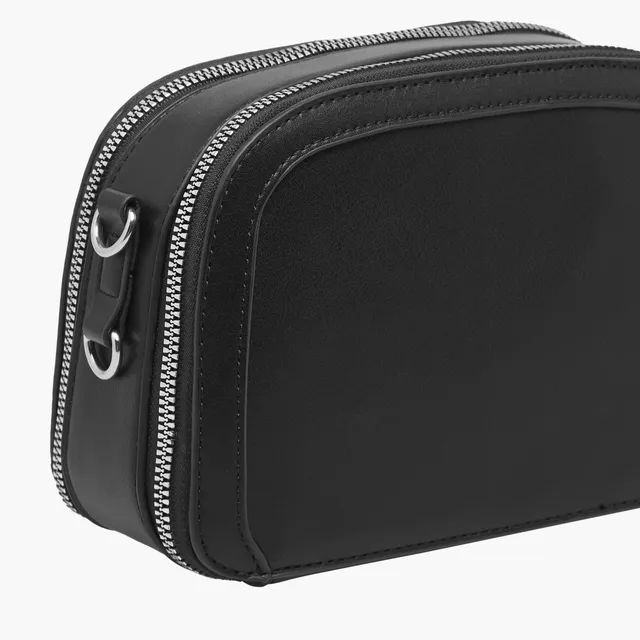 Panelled Crossbody Bag with Detachable Strap – image 5