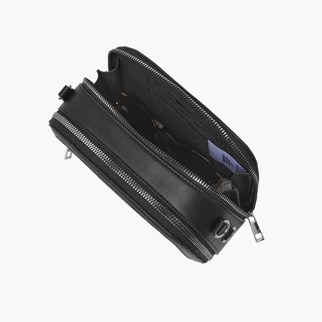Panelled Crossbody Bag with Detachable Strap – image 8