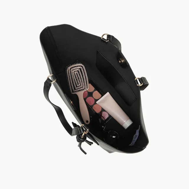 Tassel Detail Tote Bag with Button Closure – image 8
