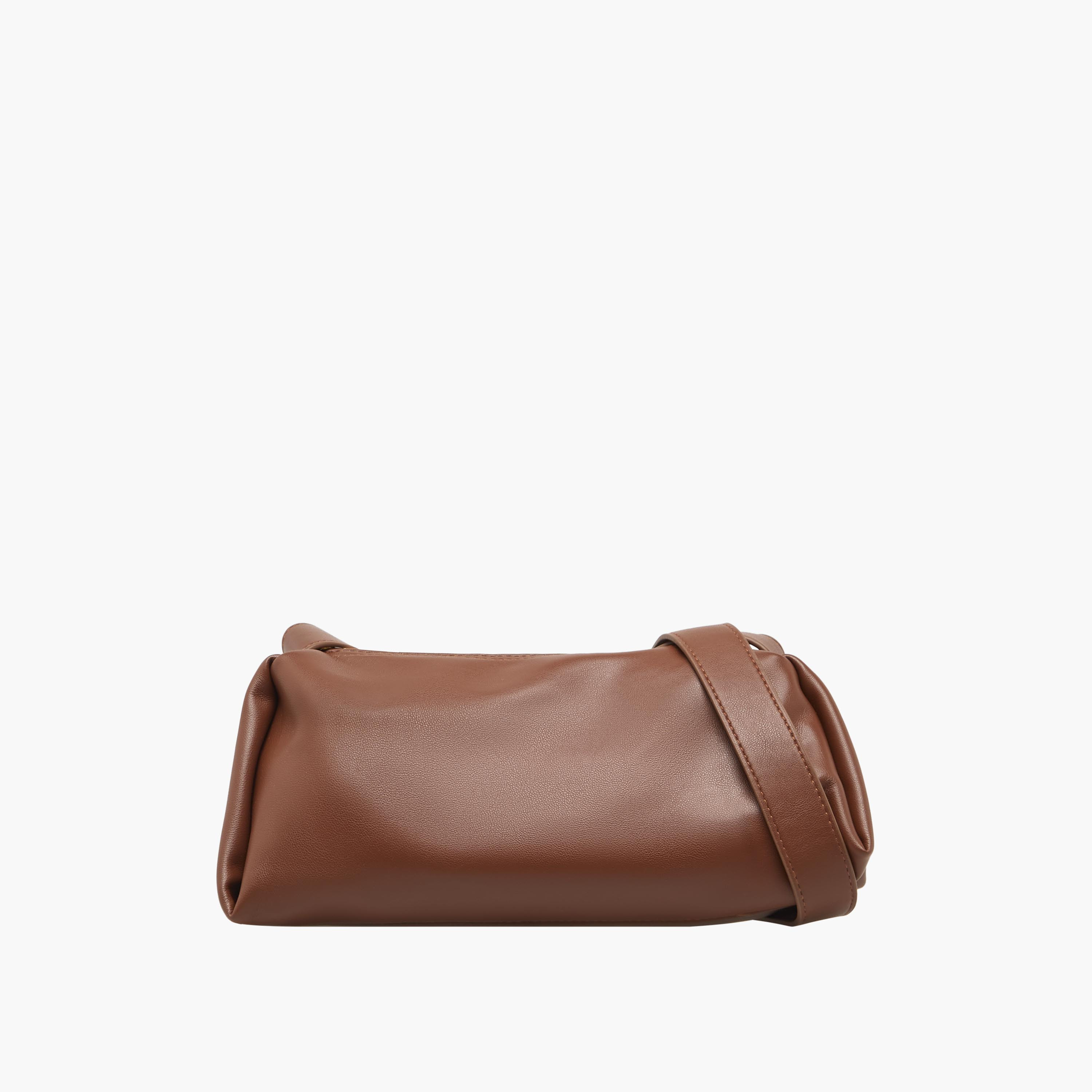 Ruched Crossbody Bag with Adjustable Strap