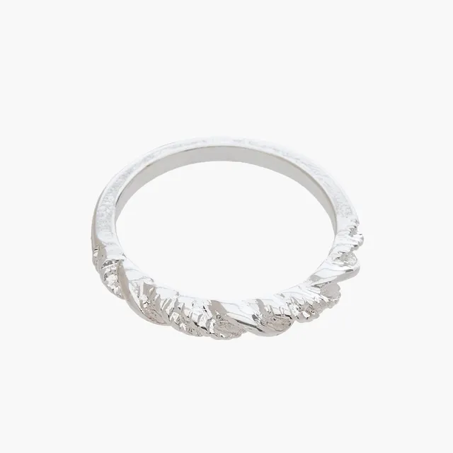 Set of 6 - Gloo Silver Tone Ring with Embellishments – image 7